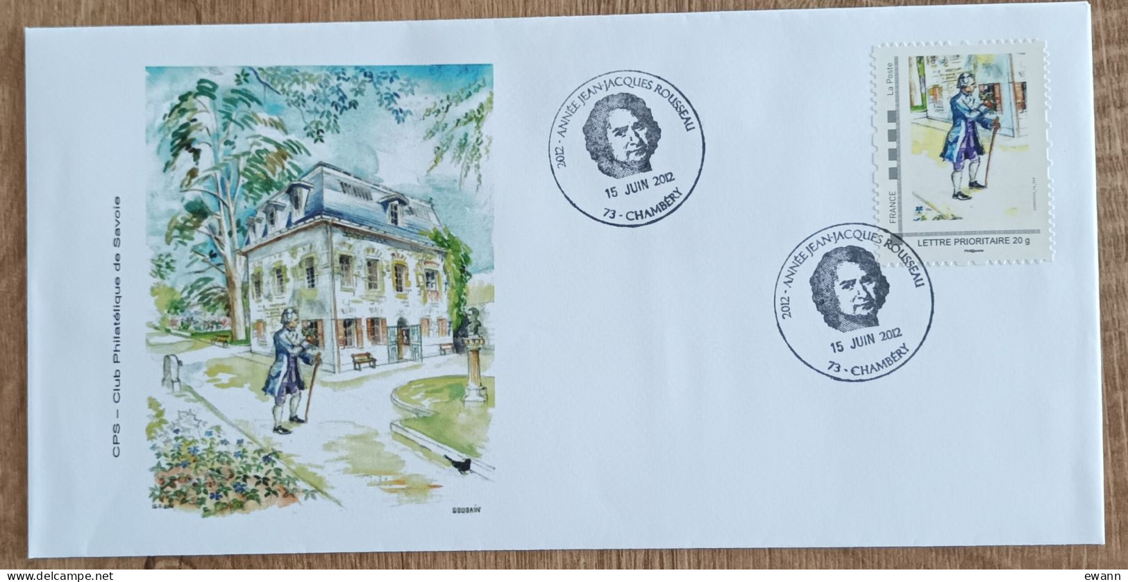 Montimbramoi - ANNEE JEAN JACQUES ROUSSEAU - CHAMBERY - 2012 - Storia Postale