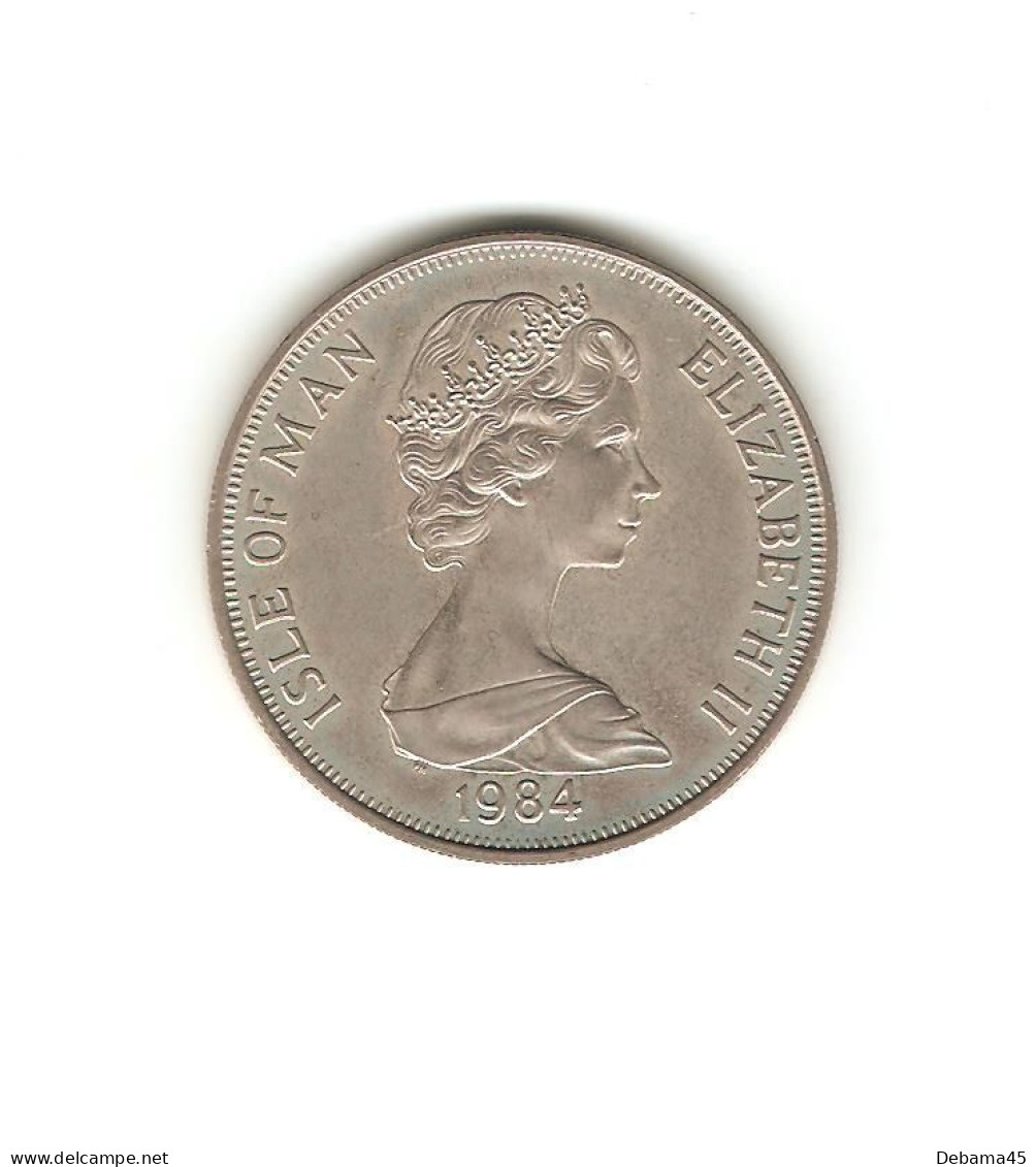 644/ ILE DE MAN : Elizabeth II : 1 Crown 1984 (copper-nickel - 28,61 Grammes) 30ème Anniversaire Conférence Parlement - Isle Of Man