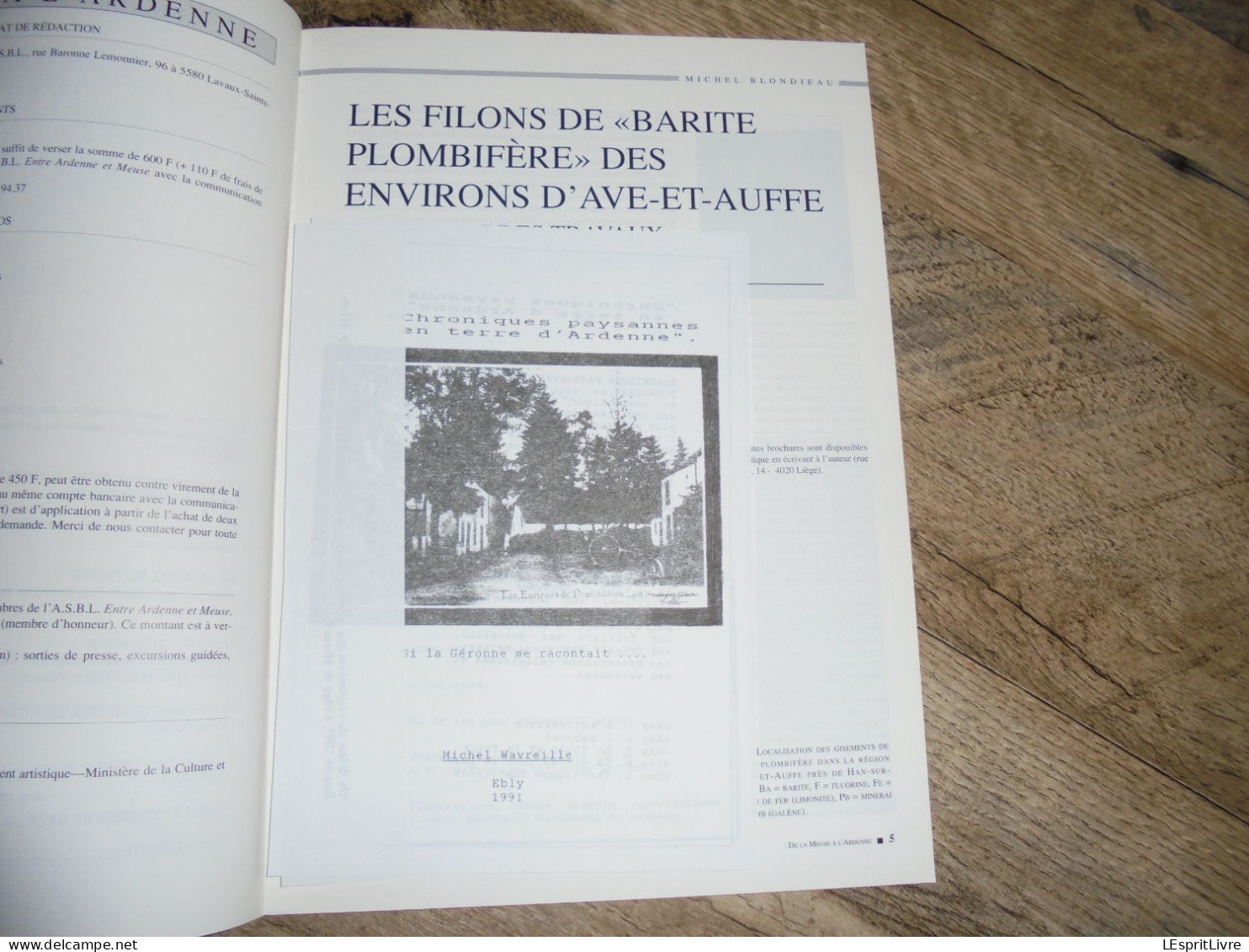 DE LA MEUSE A L ARDENNE N° 18 Régionalisme Mines Barite Ave Et Auffe Sovet Adolphe Sax Lenzen Bertrix Warmifontaine 1912 - België