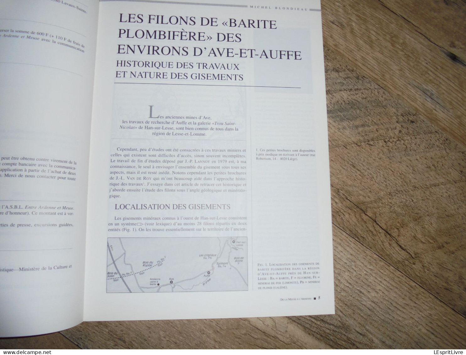 DE LA MEUSE A L ARDENNE N° 18 Régionalisme Mines Barite Ave Et Auffe Sovet Adolphe Sax Lenzen Bertrix Warmifontaine 1912 - Belgique