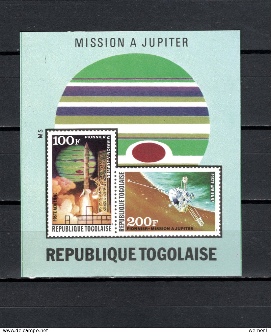 Togo 1974 Space, Jupiter S/s Imperf. MNH - Afrika