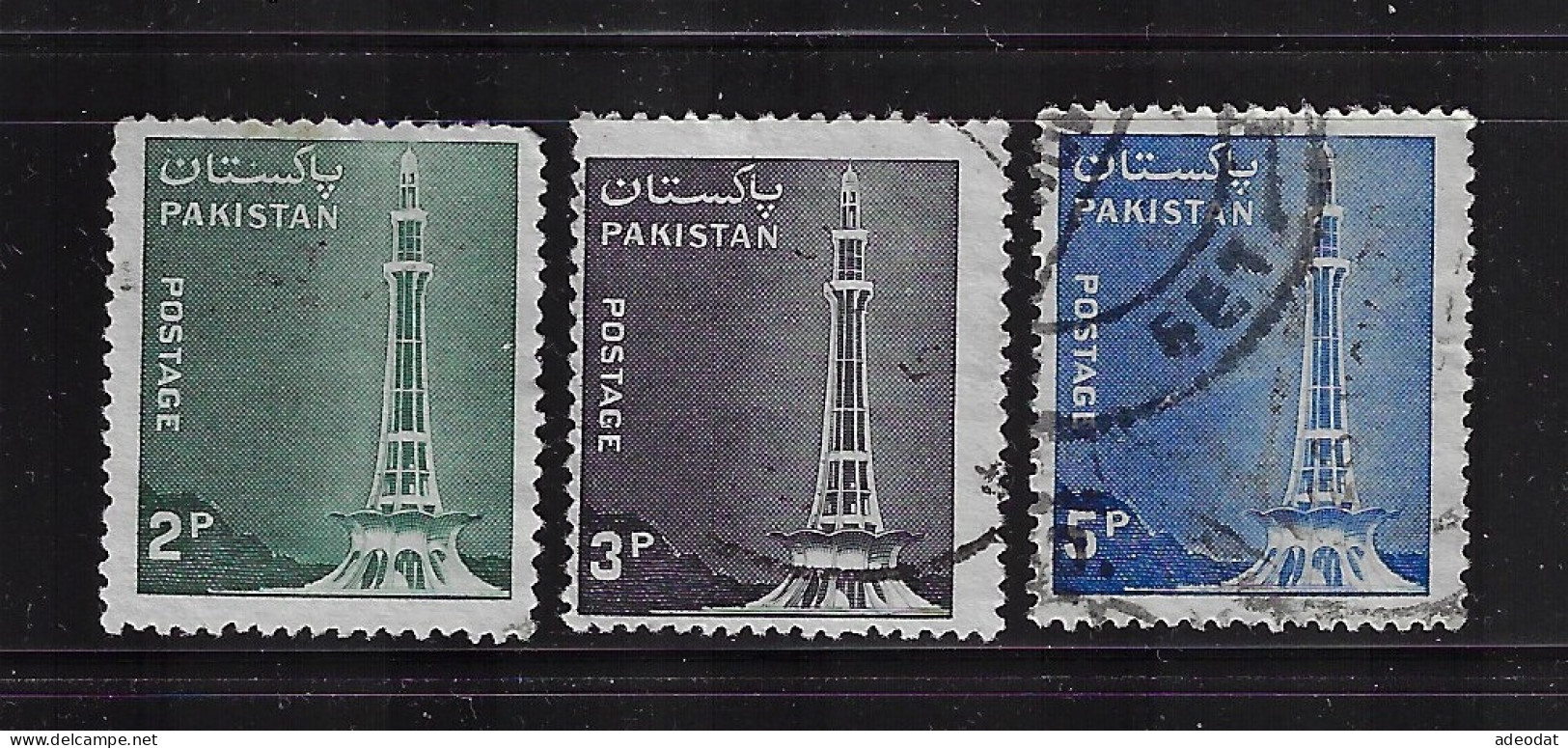 PAKISTAN 1978 SCOTT 459-461  USED   CV $0.60 .j - Pakistan