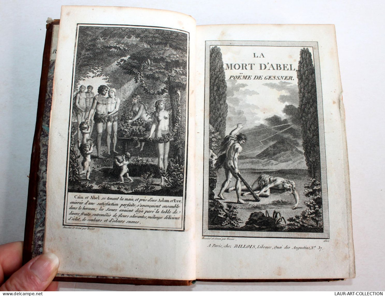 LA MORT D'ABEL POEME EN 5 CHANTS De GESSNER + PREFACE De P. CANAMUS 1802 BILLOIS / ANCIEN LIVRE XIXe SIECLE (1803.144) - Französische Autoren