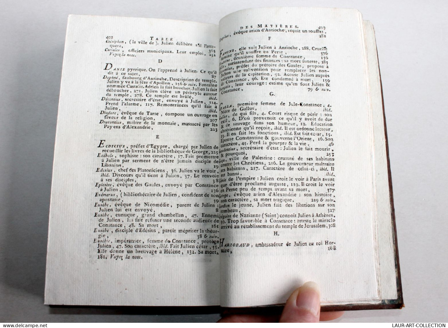 VIE DE L'EMPEREUR JULIEN Par M L'ABBE DE LA BLETERIE, NOUVELLE EDITION 1810 NYON / ANCIEN LIVRE XIXe SIECLE (1803.145) - 1801-1900