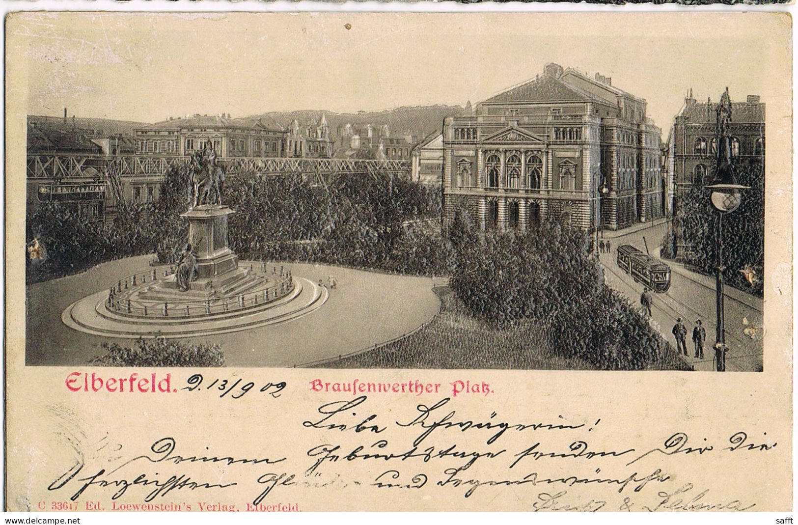 Präge-AK Elberfeld, Brausenwerther Platz 1902 - Wuppertal