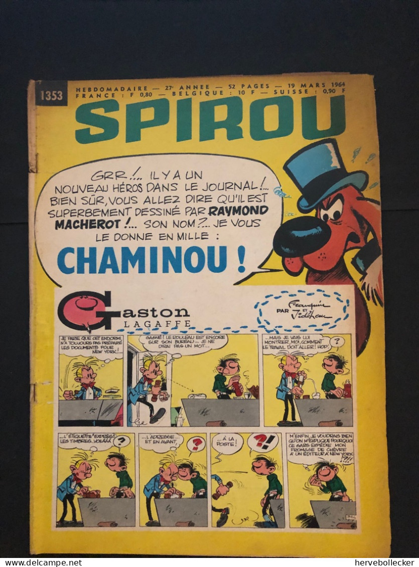 Spirou Hebdomadaire N° 1353 -1964 - Spirou Magazine