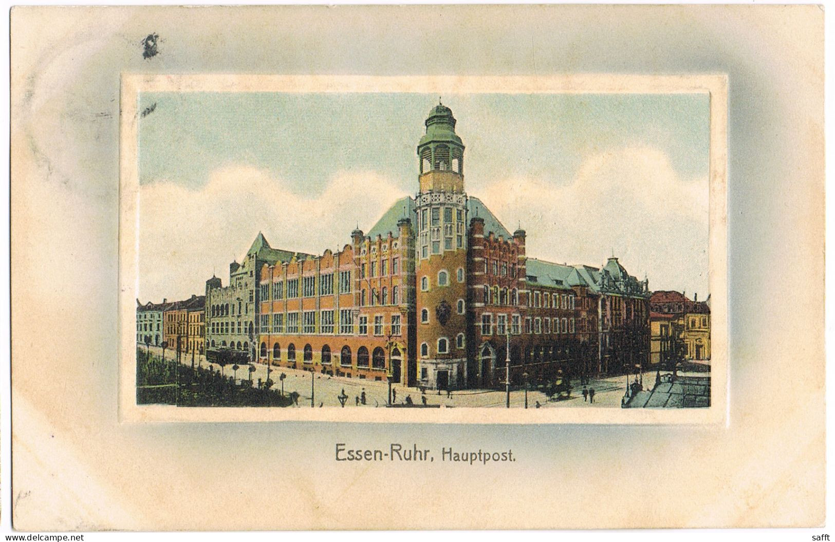 Passepartout-Litho Essen, Hauptpost 1910 - Essen