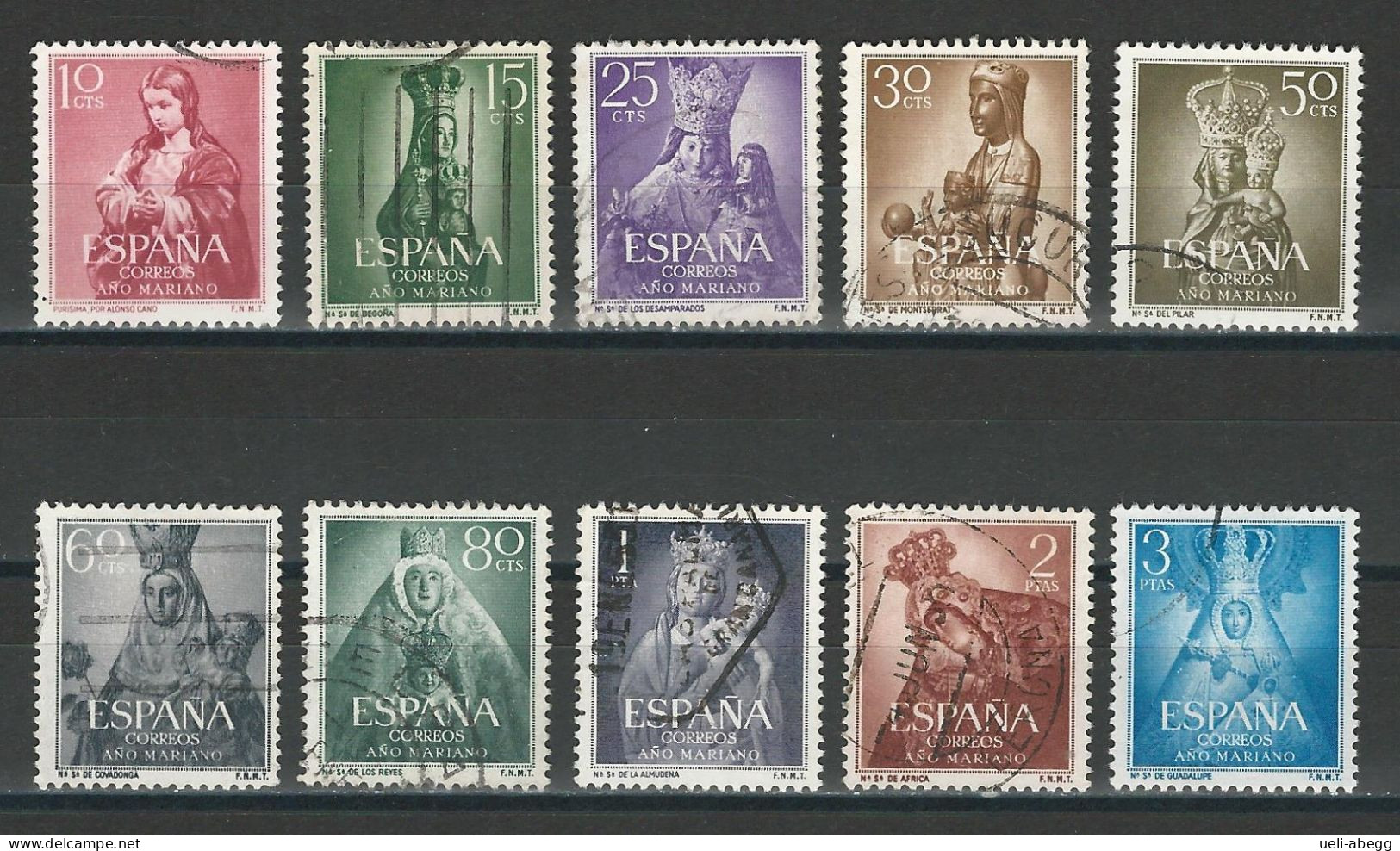 Spanien Mi 1028-37 O - Used Stamps