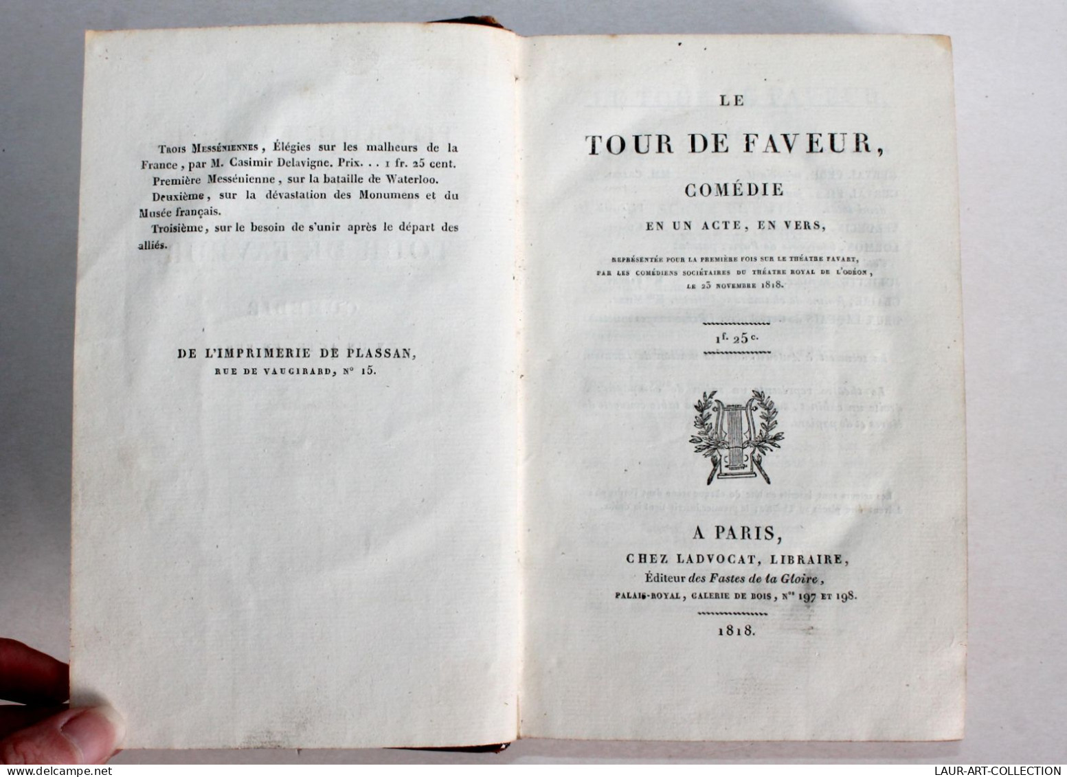 THEATRE RARE 6 COMEDIE TOUR DE FAVEUR 1818, VANGLAS PICARD 1817, HOMME GRIS 1817 / ANCIEN LIVRE XIXe SIECLE (1803.21) - Französische Autoren