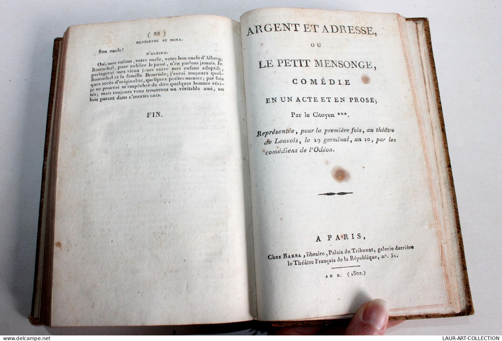 THEATRE RARE 6 COMEDIE TOUR DE FAVEUR 1818, VANGLAS PICARD 1817, HOMME GRIS 1817 / ANCIEN LIVRE XIXe SIECLE (1803.21) - French Authors