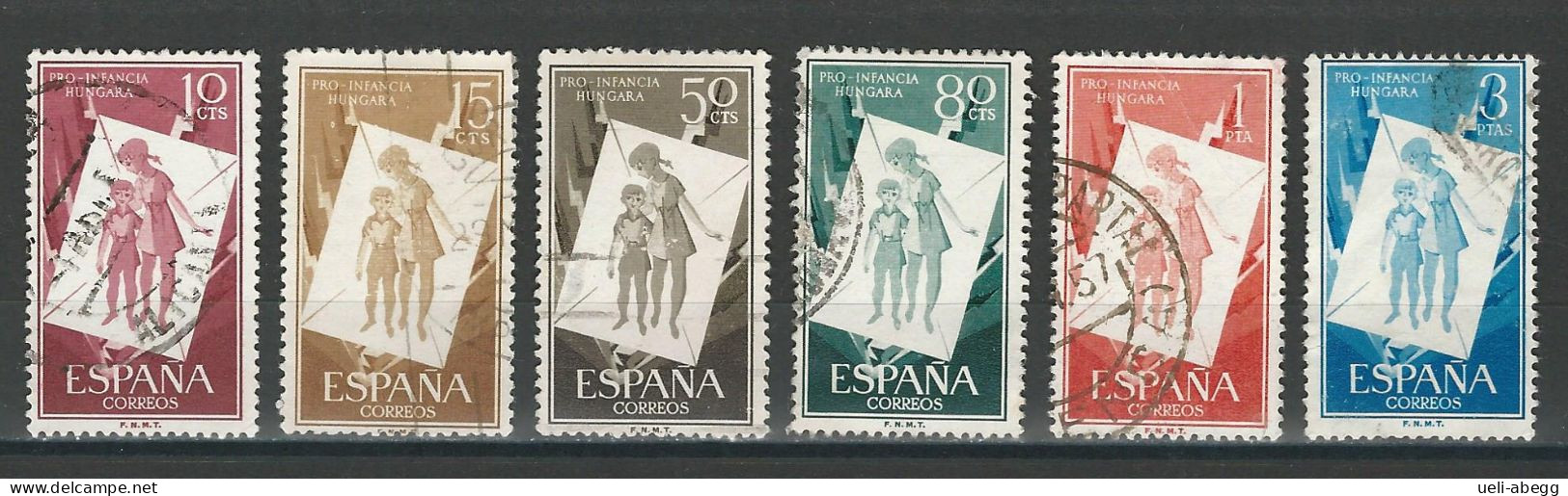Spanien Mi 1097-1102 O - Usados