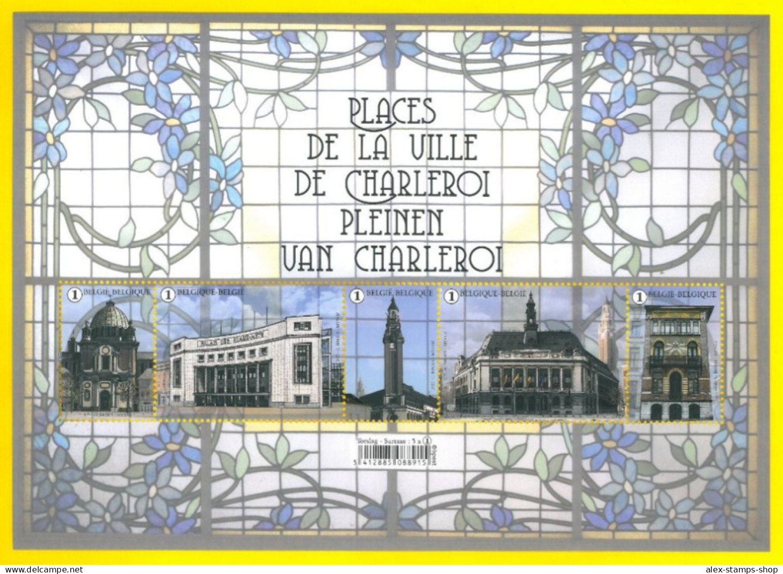 BELGIUM 2022 Places Of Charleroi - Miniature Sheet - New Sheet - 2021-…