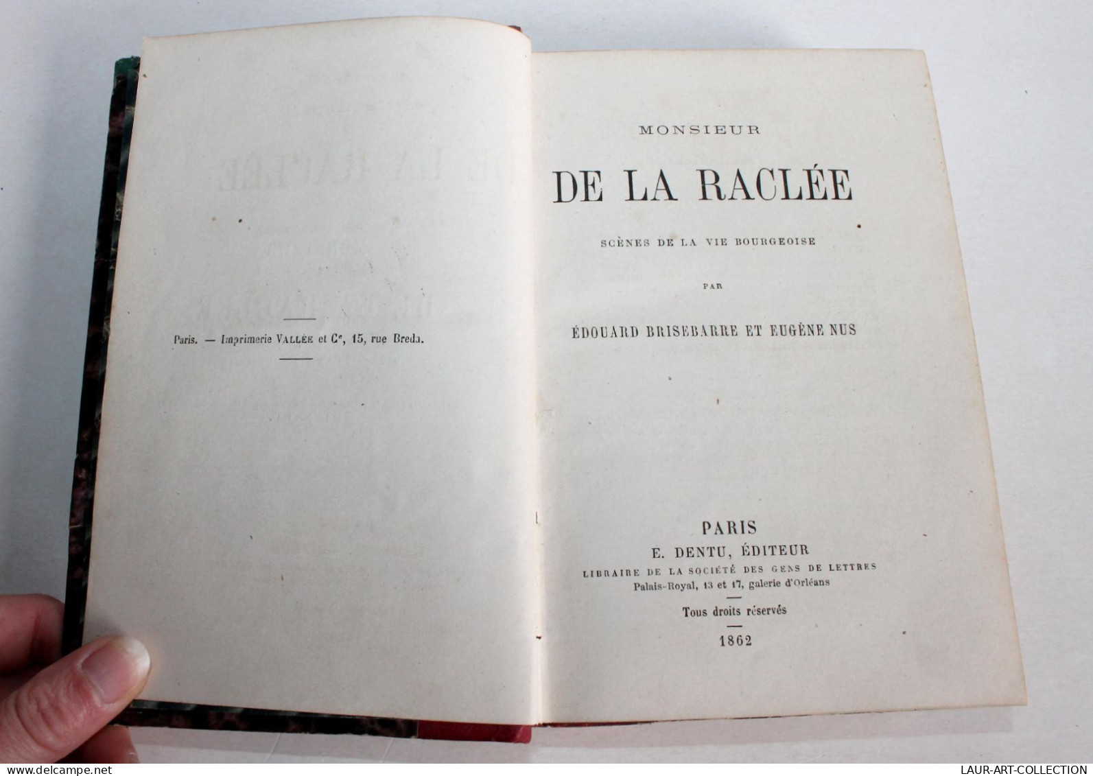 RARE 7 PIECE THEATRE Du XIXe MR DE LA RACLÉE 1862, COMTESSE MIMI De VARIN 1862.. / ANCIEN LIVRE XIXe SIECLE (1803.26) - Französische Autoren