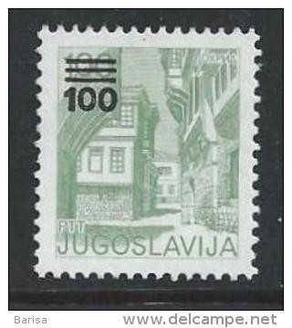 Yugoslavia 1989: Definitive; Tourism - Ohrid (overprint). MiNo. 2338C MNH(**) - Nuovi