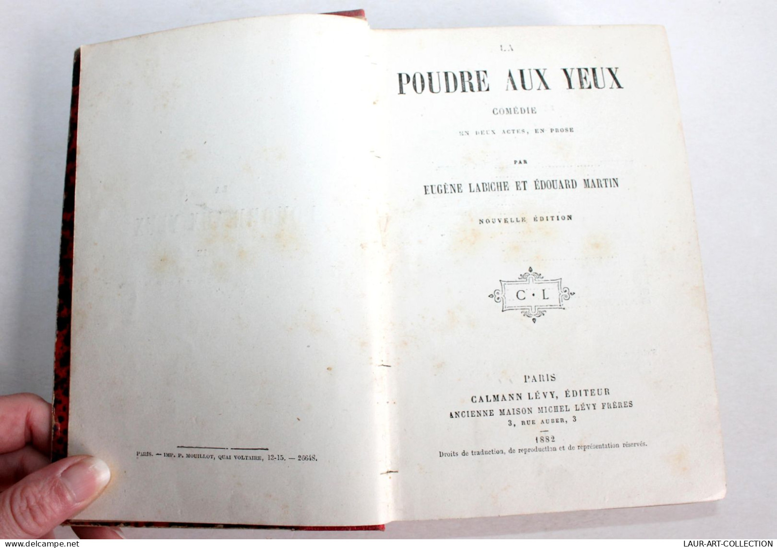 RARE 4 PIECE THEATRE XIXe POUDRE AUX YEUX, LA BOURSE, FAMILLE BENOITON, REDEMPTION / ANCIEN LIVRE XIXe SIECLE (1803.54) - Franse Schrijvers