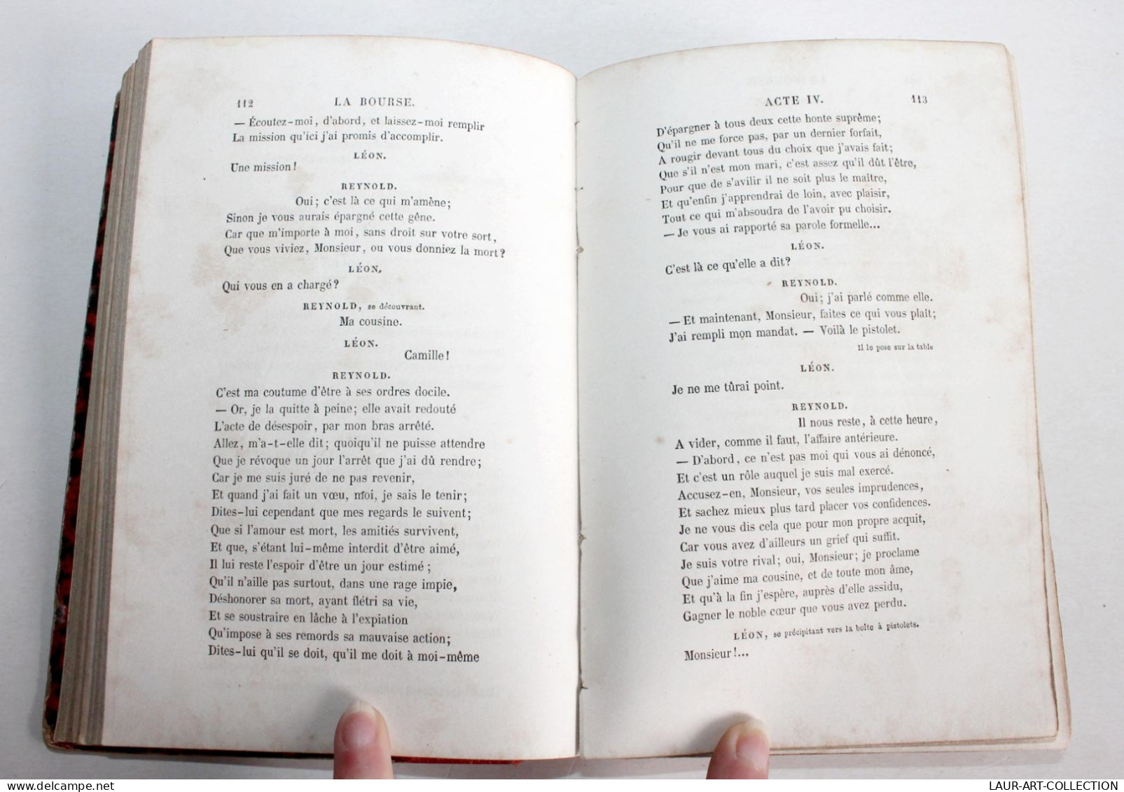 RARE 4 PIECE THEATRE XIXe POUDRE AUX YEUX, LA BOURSE, FAMILLE BENOITON, REDEMPTION / ANCIEN LIVRE XIXe SIECLE (1803.54) - Französische Autoren