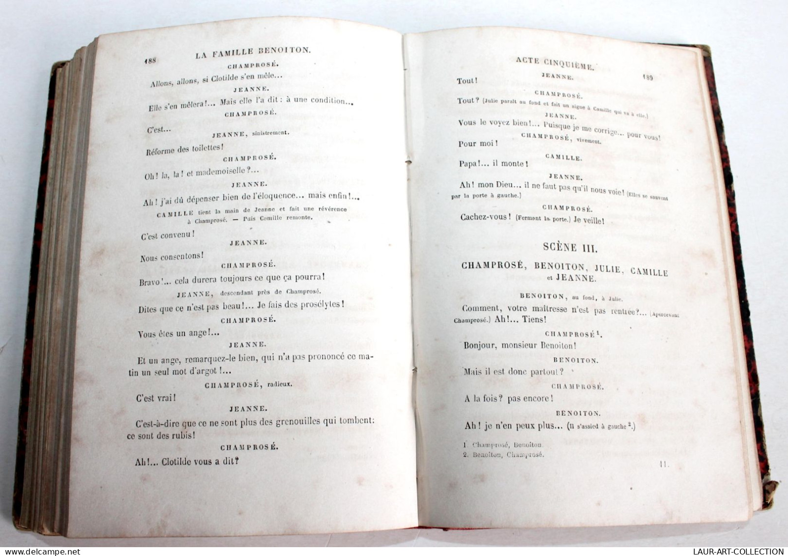 RARE 4 PIECE THEATRE XIXe POUDRE AUX YEUX, LA BOURSE, FAMILLE BENOITON, REDEMPTION / ANCIEN LIVRE XIXe SIECLE (1803.54) - Franse Schrijvers