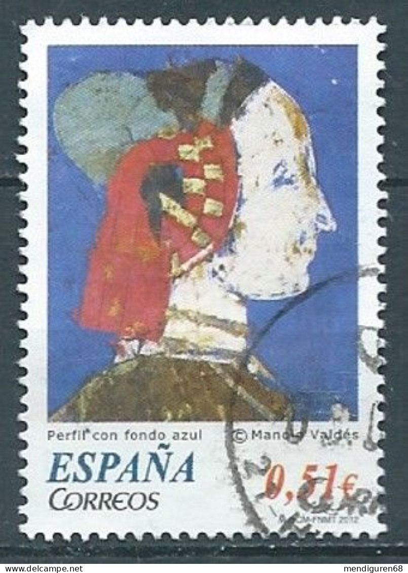 ESPAGNE SPANIEN SPAIN ESPAÑA 2012 FROM M/S PAINTER MANOLO VALDÉS USED ED 4739A YT 4420 MI 4715 SG MS4719A  SC SH 3864A - Used Stamps