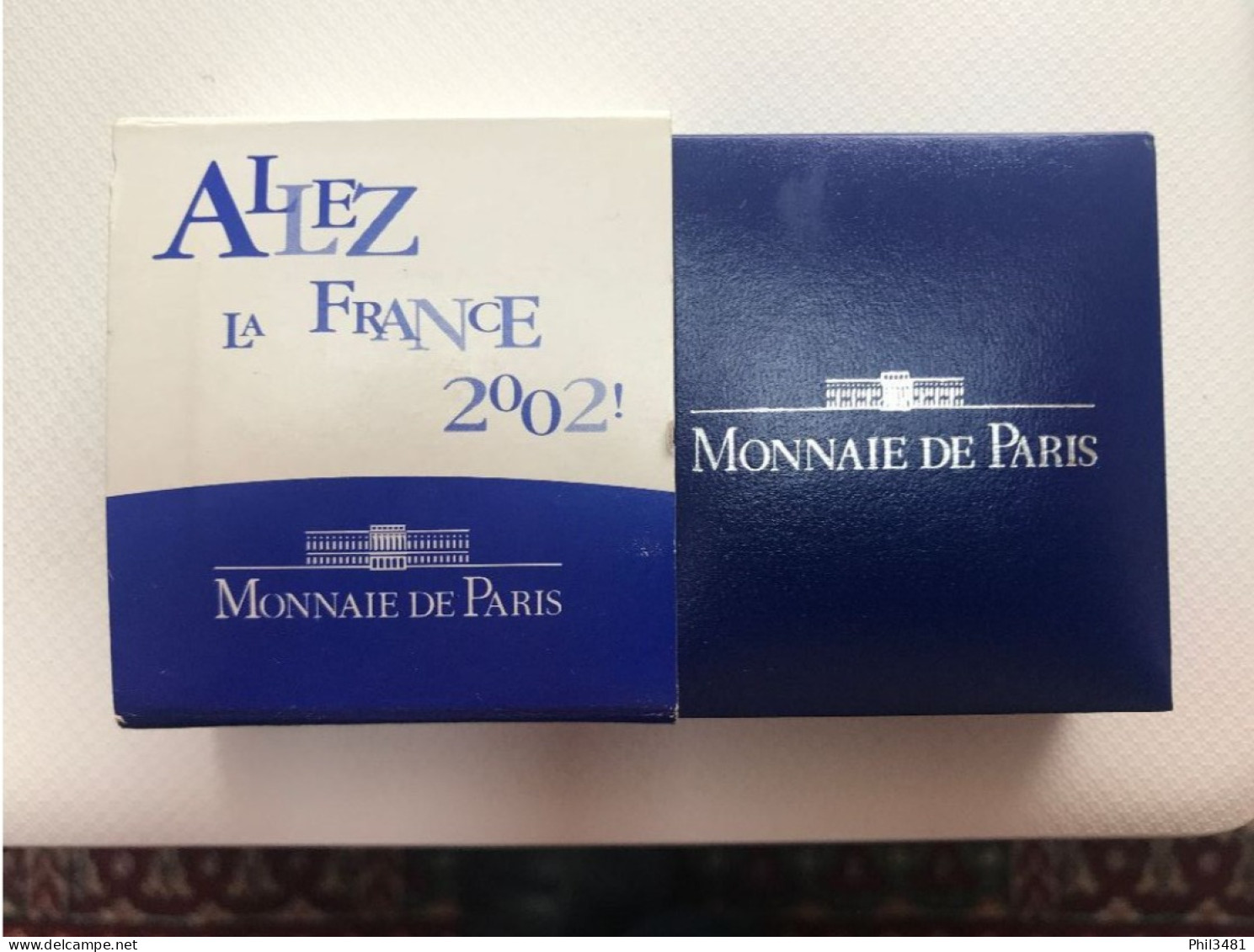 1/4 D'euro ARGENT 2002 "ALLEZ LA FRANCE" Pour Le Mondial 2002 Dans Son écrin D'origine. - Collections