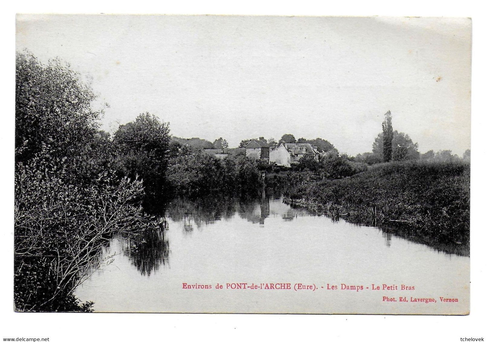 (27). Eure. Pont De L'Arche. Les Damps. 1 Cp. (2) Le Petit Bras. 1924 - Pont-de-l'Arche