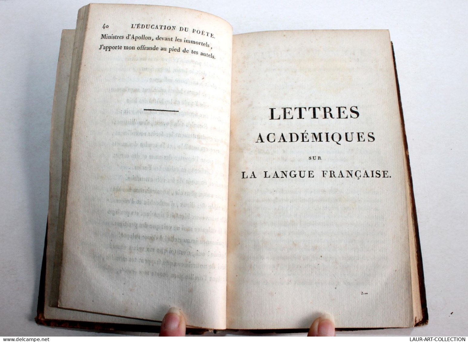 L'EDUCATION DU POETE POEME IMITÉ DE VIDA + XV LETTRES ACADEMIQUES De VALANT 1814 / ANCIEN LIVRE XIXe SIECLE (1803.146) - Autores Franceses