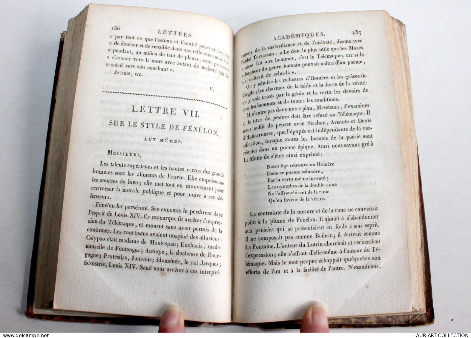 L'EDUCATION DU POETE POEME IMITÉ DE VIDA + XV LETTRES ACADEMIQUES De VALANT 1814 / ANCIEN LIVRE XIXe SIECLE (1803.146) - Französische Autoren