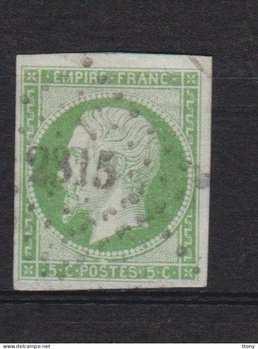 6  Timbres          Napoléon III    Oblitéré    Différentes   Valeurs - 1853-1860 Napoleon III