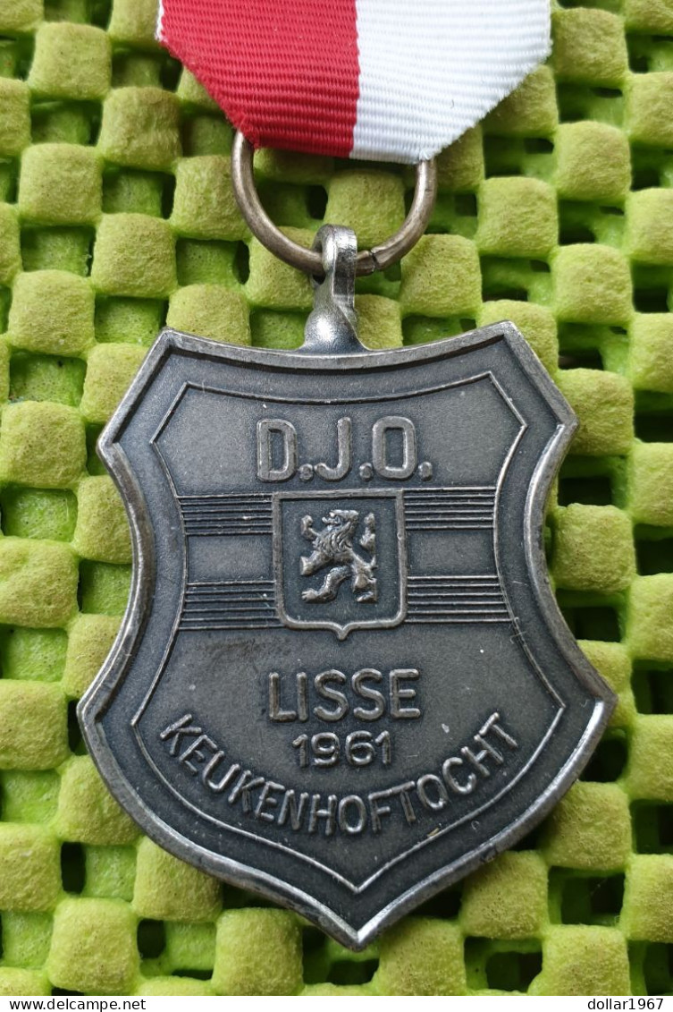 Medaile   :  D.J.O. Lisse 1961 , Keukenhoftocht  .-  Original Foto  !!  Medallion  Dutch - Autres & Non Classés