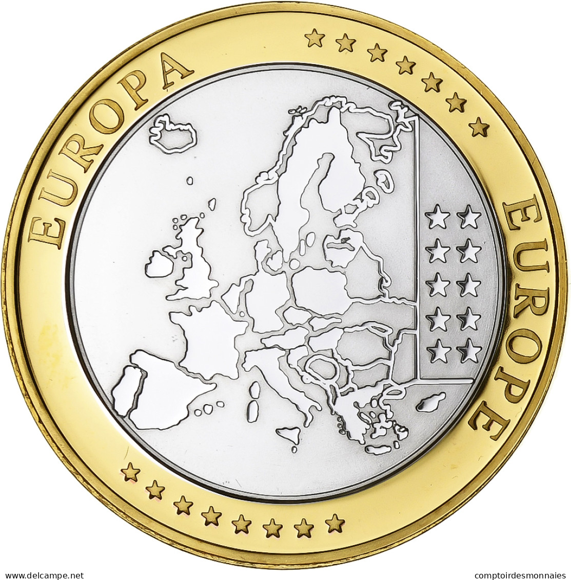 Grèce, Médaille, L'Europe, Cuivre Plaqué Argent, FDC - Otros & Sin Clasificación