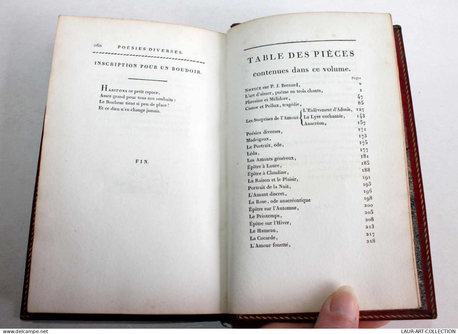 OEUVRES DE BERNARD 1803 EDITION STEREOTYPE D'HERHAN, LIVRE CHANT Et THEATRE / ANCIEN LIVRE XIXe SIECLE (1803.147) - Auteurs Français