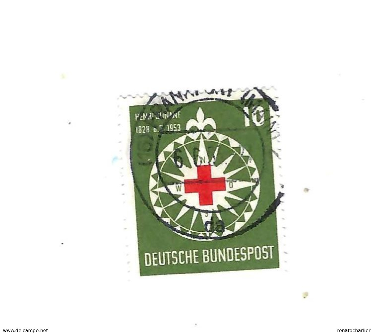 Oblitération "Frankfurt" Sur Croix-Rouge. - Used Stamps