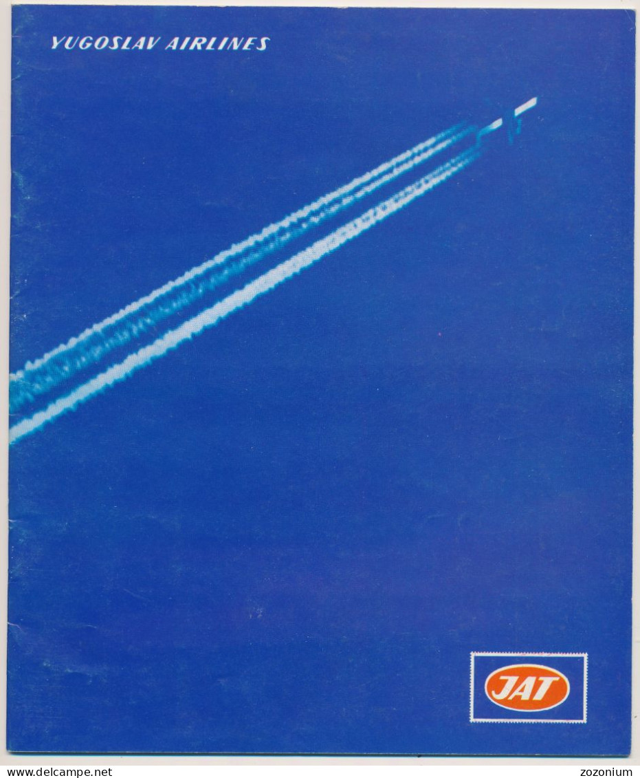 JAT - YUGOSLAV AIRLINES ROUTE MAPS - Yugoslav Airways - Autres & Non Classés