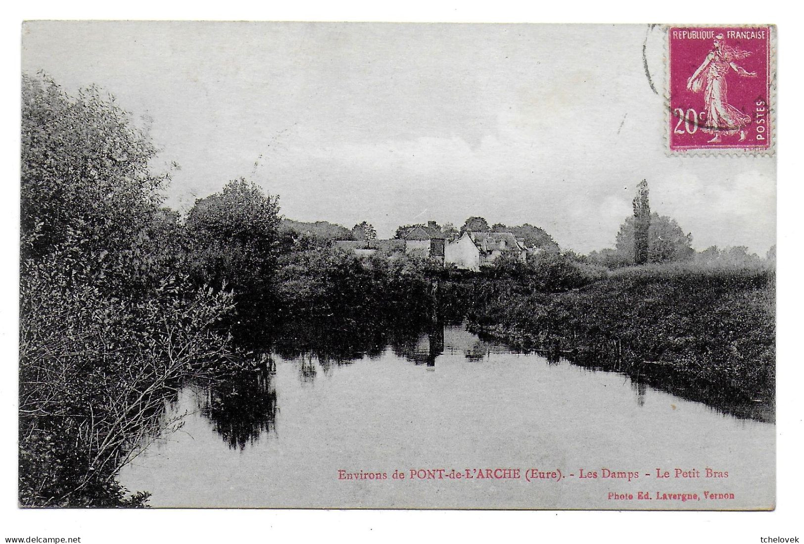 (27). Eure. Pont De L'Arche. Les Damps. 1 Cp. (3) Le Petit Bras. 1935 - Pont-de-l'Arche