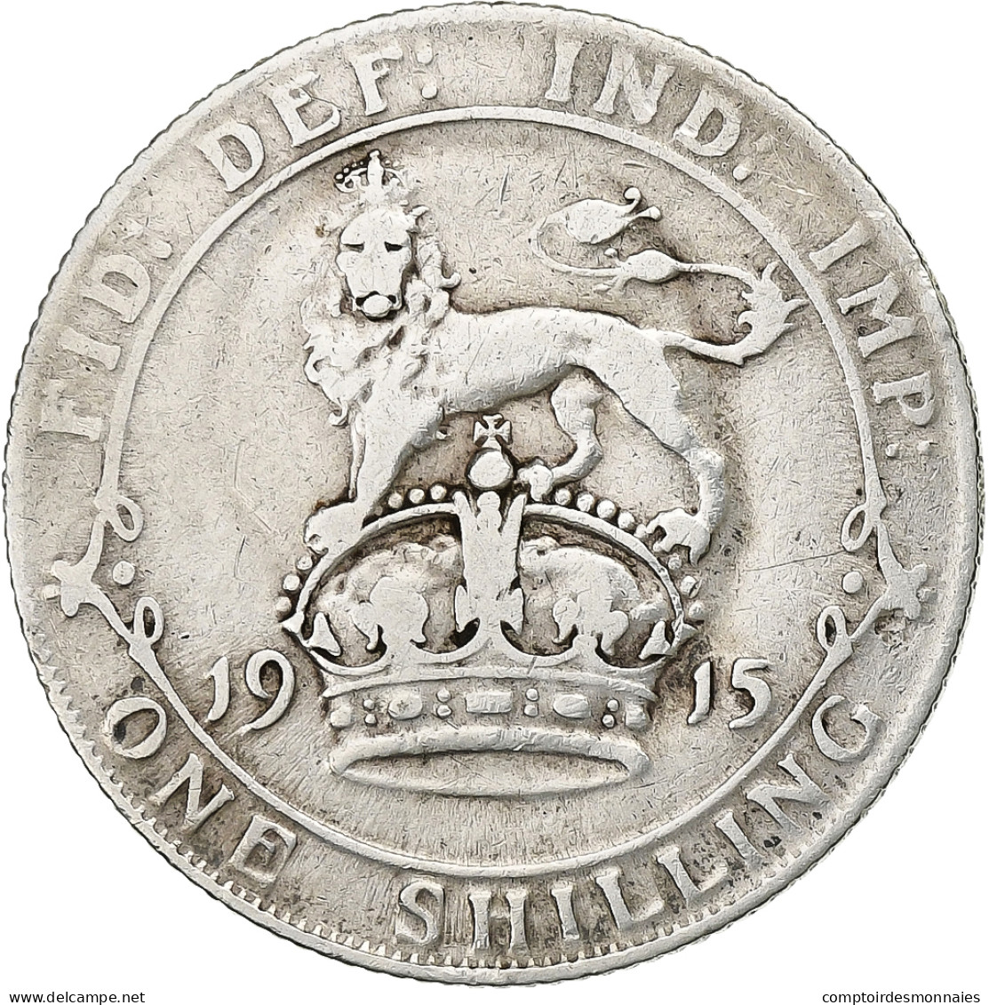 Grande-Bretagne, George V, Shilling, 1915, Argent, TTB+, KM:816 - I. 1 Shilling