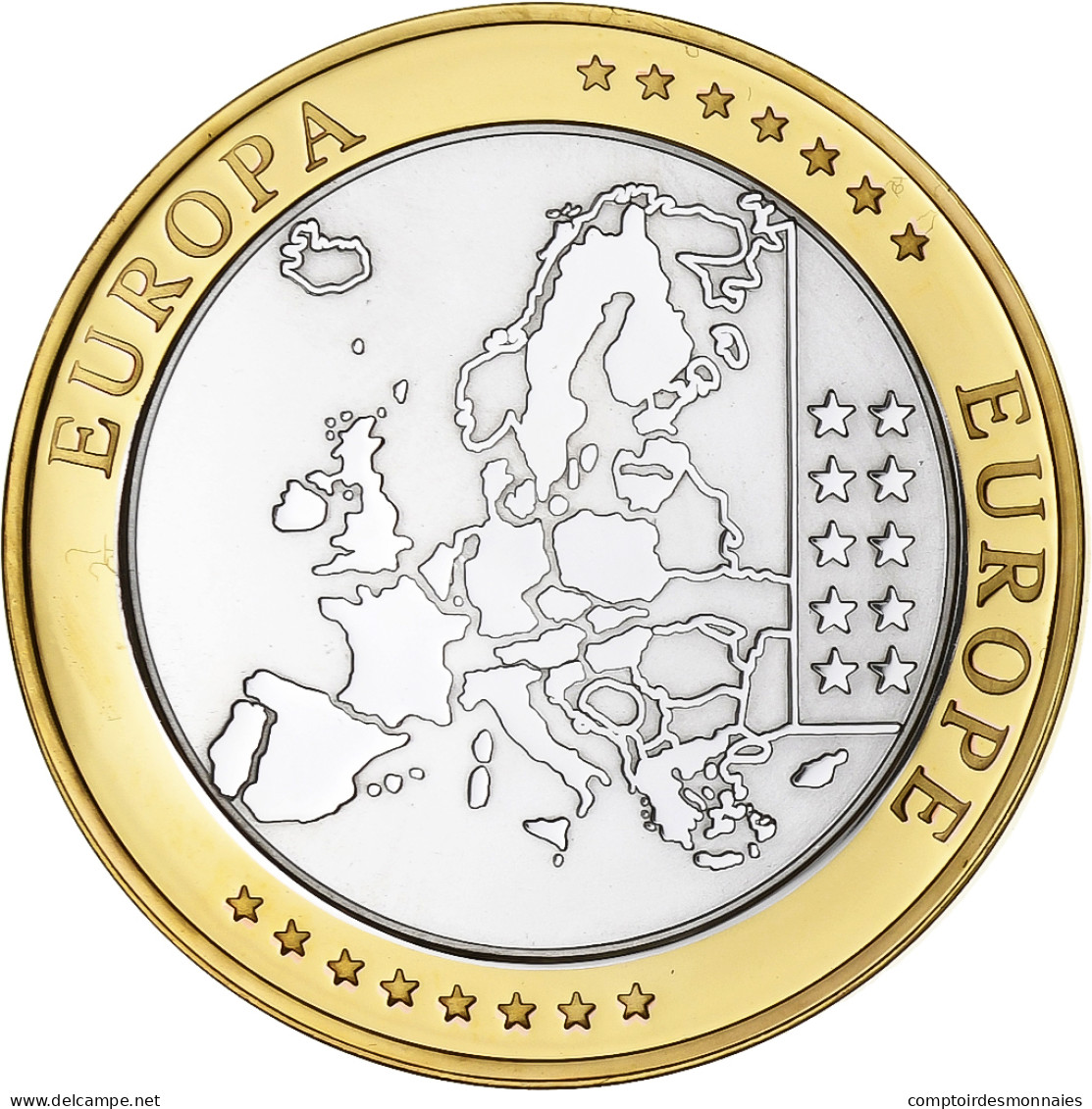 Pays-Bas, Médaille, L'Europe, Reine Béatrix, Cuivre Plaqué Argent, FDC - Other & Unclassified