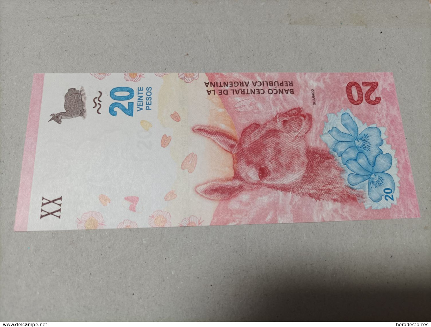 Billete Argentina 20 Pesos, Año 2017, Serie A, UNC - Argentinië