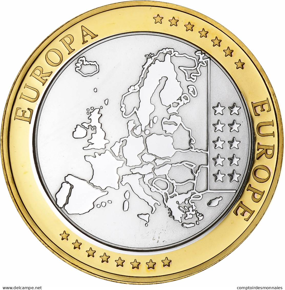 Chypre, Médaille, L'Europe, 2008, Cuivre Plaqué Argent, FDC - Other & Unclassified