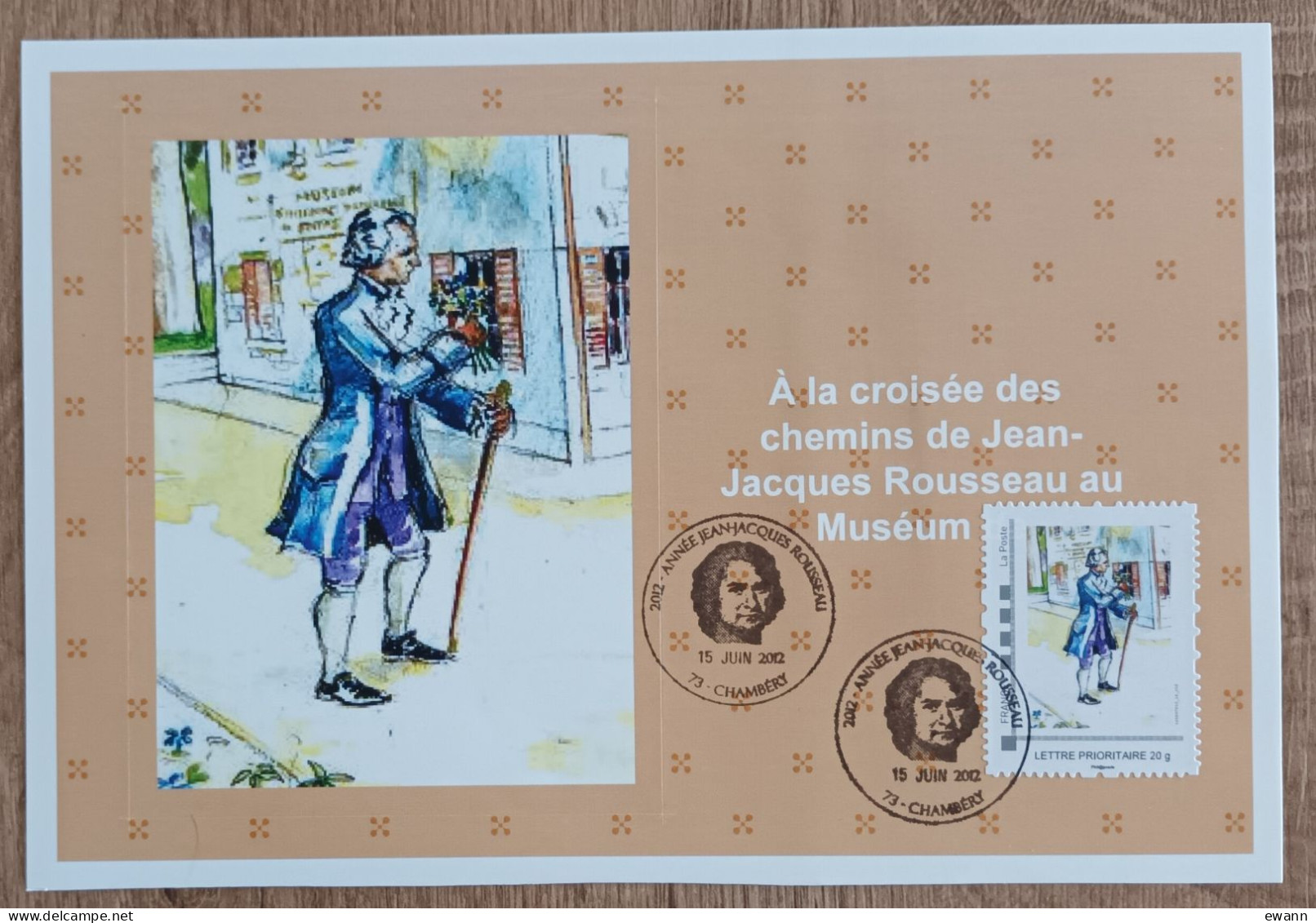 Montimbramoi - ANNEE JEAN JACQUES ROUSSEAU - CHAMBERY - 2012 - Lettres & Documents