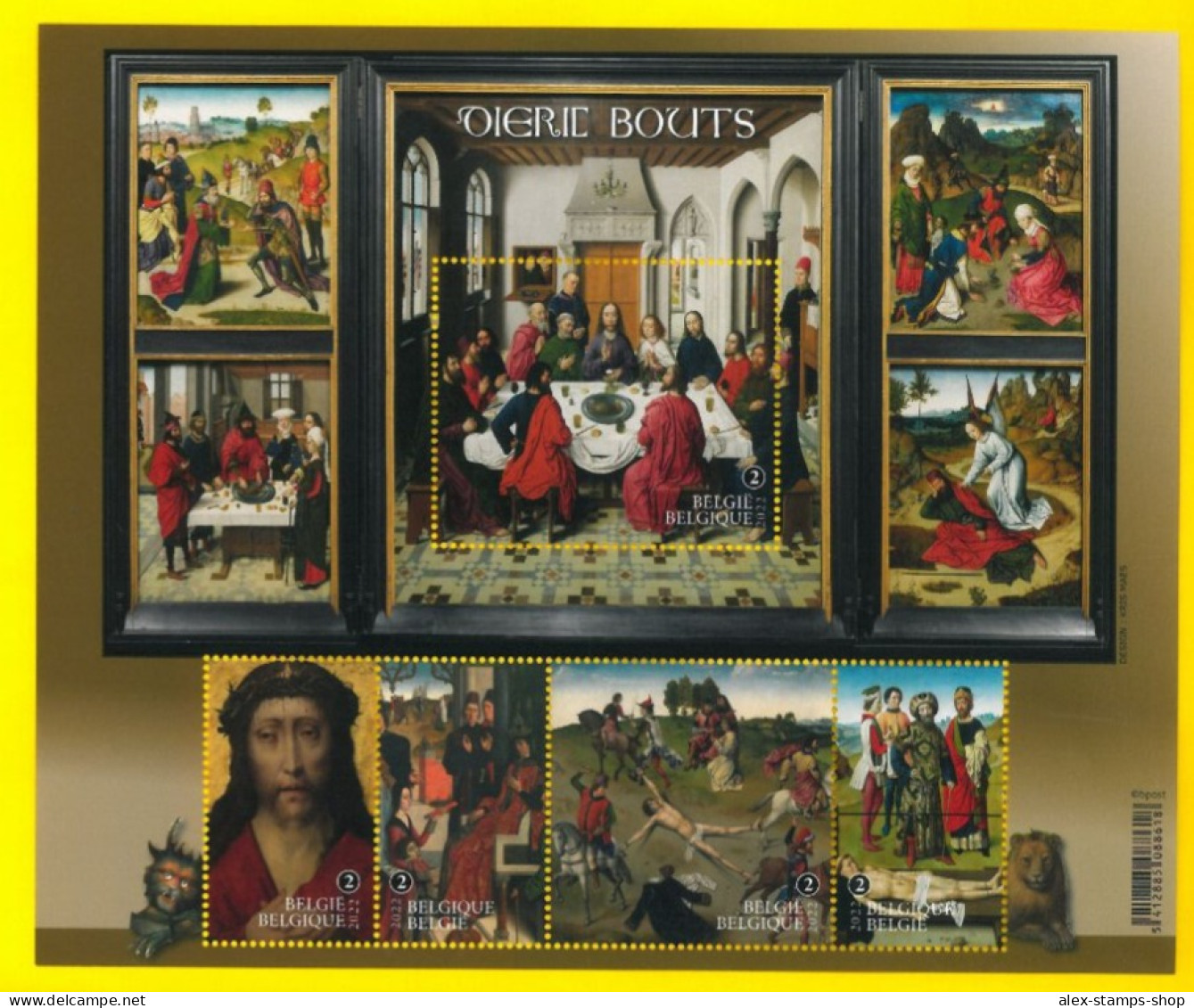 BELGIUM 2022 Dieric Bouts - Miniature Sheet - New Sheet - 2021-…