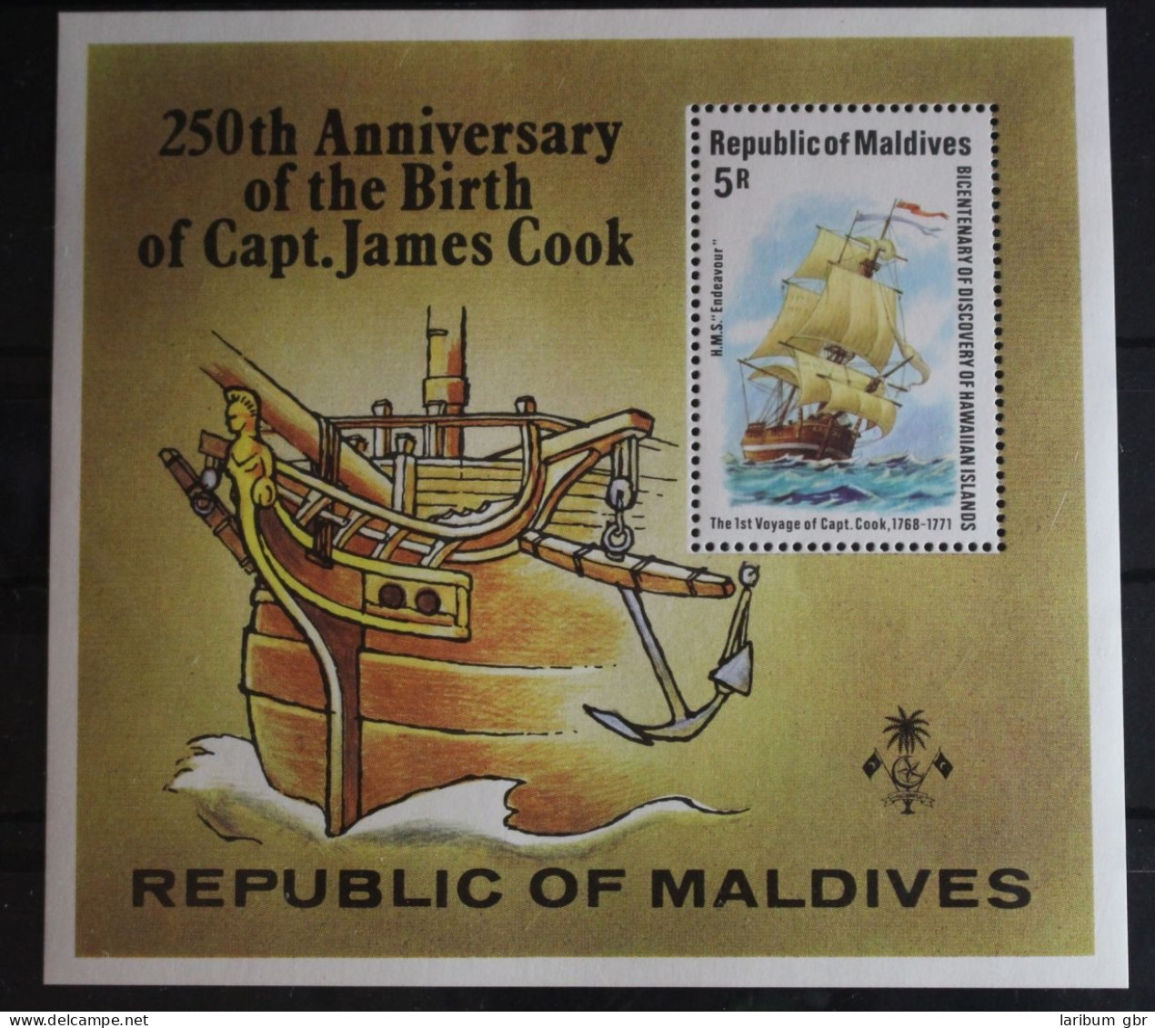 Malediven Block 51 Mit 779 Postfrisch Schifffahrt #FR184 - Maldives (1965-...)