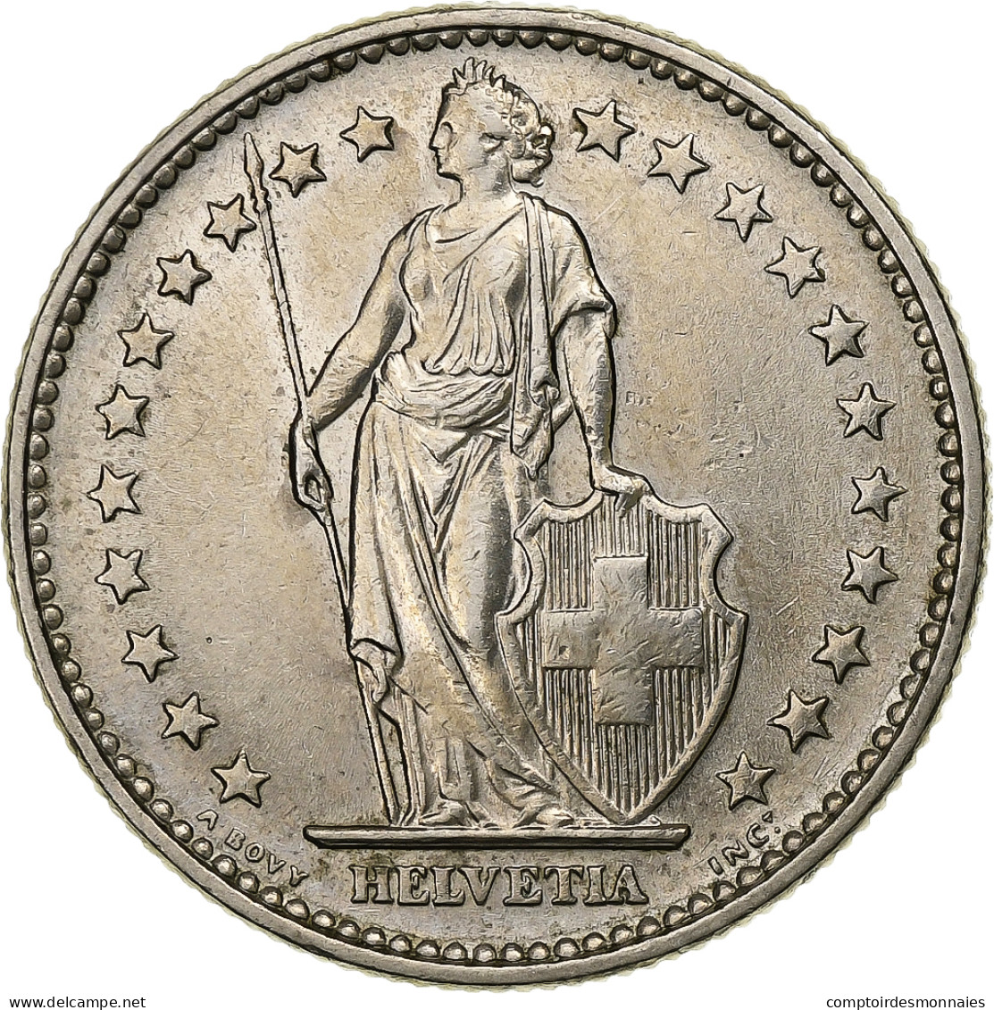 Suisse, 2 Francs, 1968, Bern, Cupro-nickel, SUP, KM:21a.1 - Autres & Non Classés