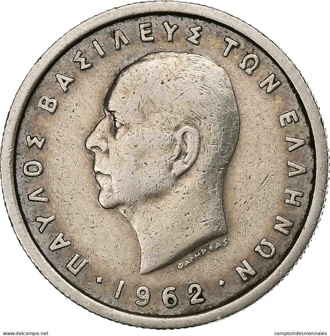 Grèce, Paul I, Drachma, 1962, Cupro-nickel, TTB+, KM:81 - Grèce