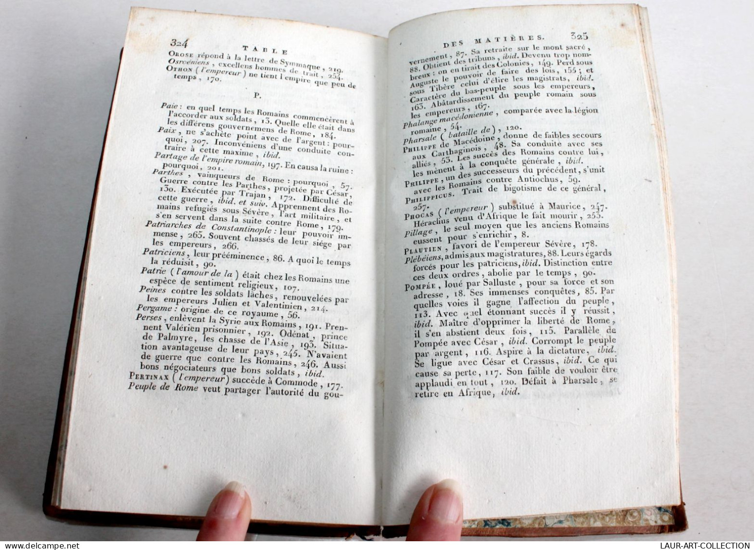 CONSIDERATIONS SUR LES CAUSES DE GRANDEUR DES ROMAINS DECADENCE 1820 MONTESQUIEU / ANCIEN LIVRE XIXe SIECLE (1803.150)