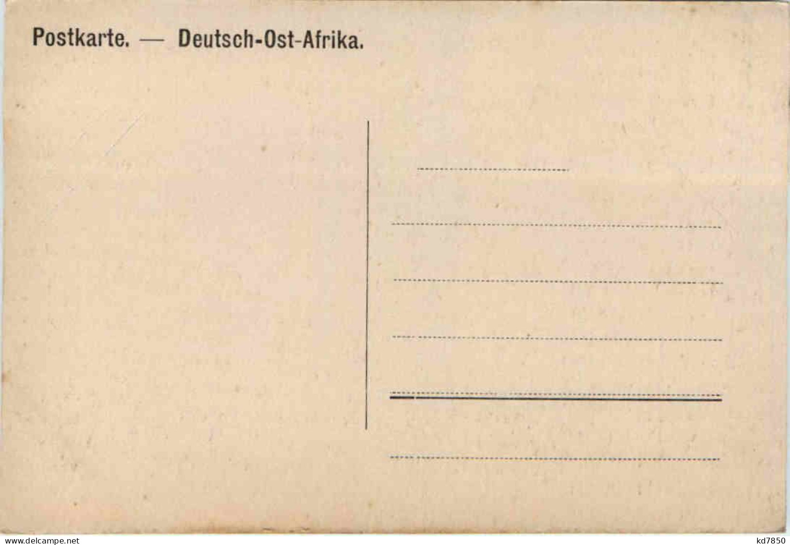 Deutsch Ost Afrika - Wanjamuesi Hütten - Ehemalige Dt. Kolonien