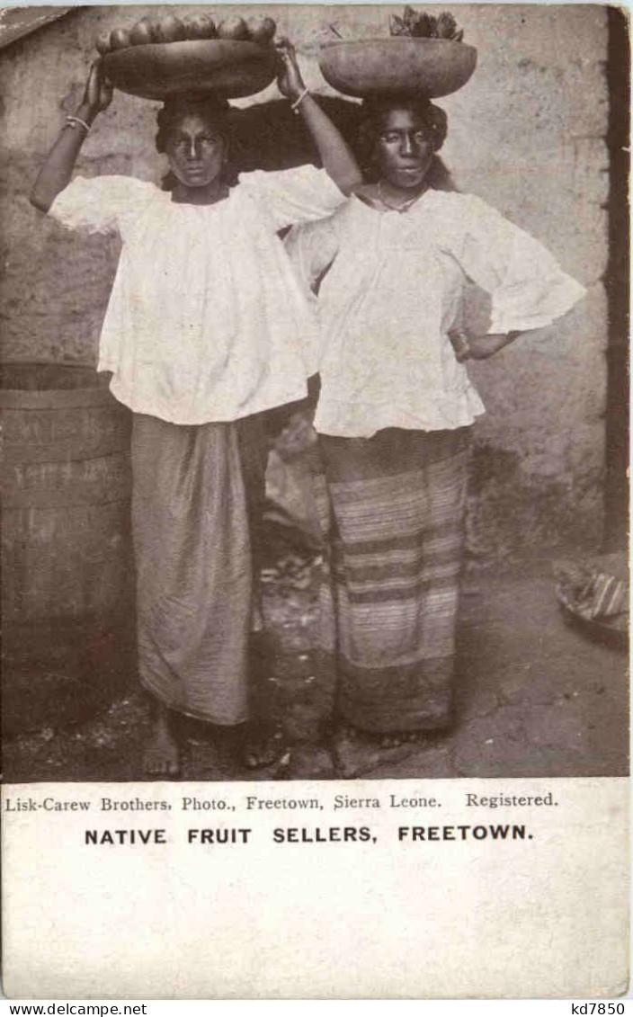 Sierra Leone - Freetown - Native Fruit Sellers - Sierra Leone