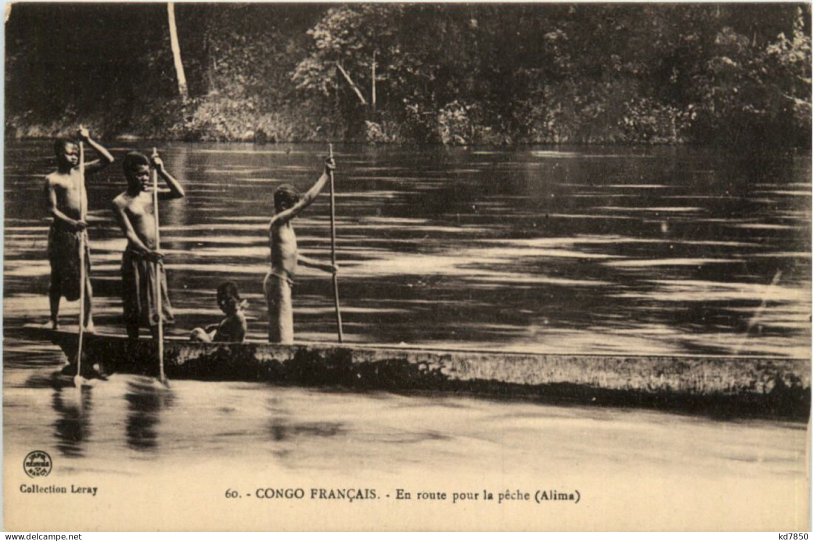 Congo - En Route Pour La Peche - Other & Unclassified