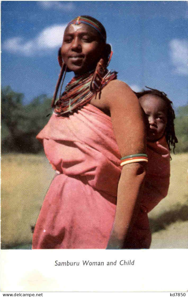 Samburu Woman And Child - Kenia