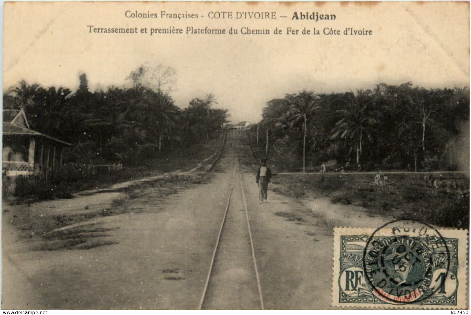 Abidjan - Cote D Ivoire - Terrassement Et Premiere Plateforme Du Chemin De Fer - Elfenbeinküste