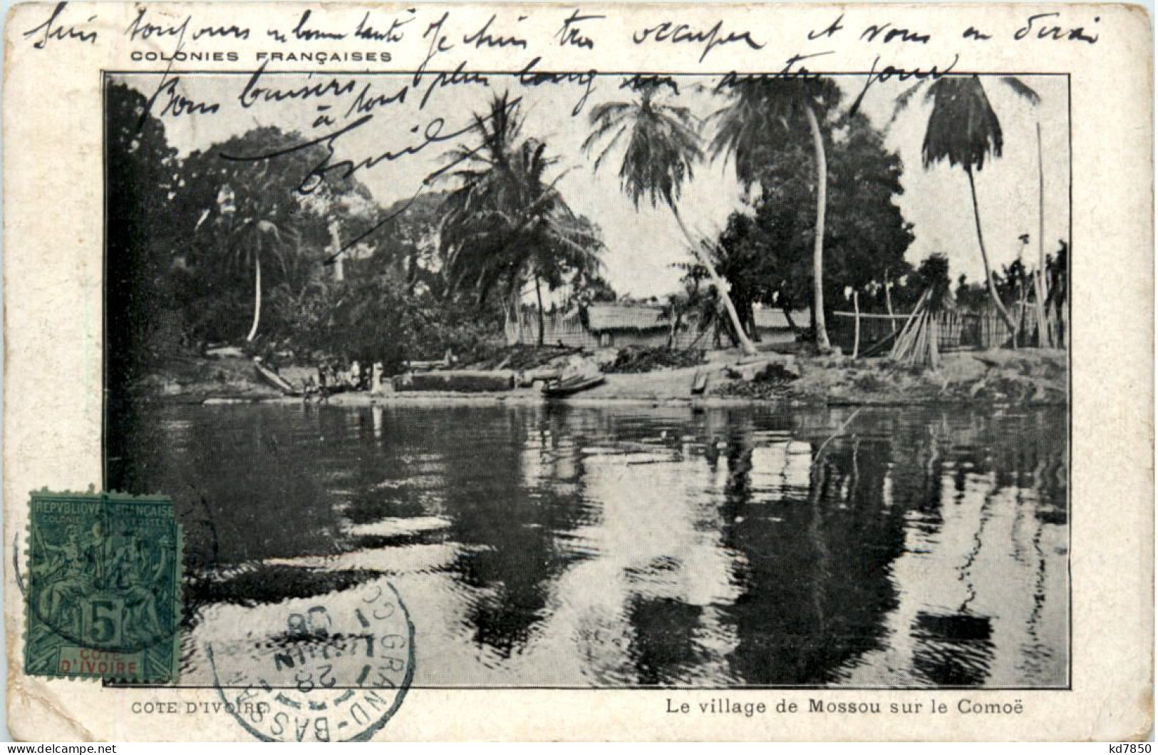 Cote D Ivoire - Le Village De Mossou Sur Le Comoe - Elfenbeinküste