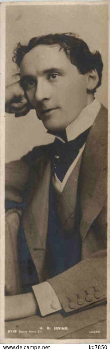 H. B. Irving - Book Post Card - Actors